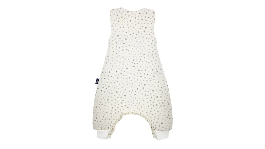 Alvi Sleep-Overall Aqua Dot weiß, grau