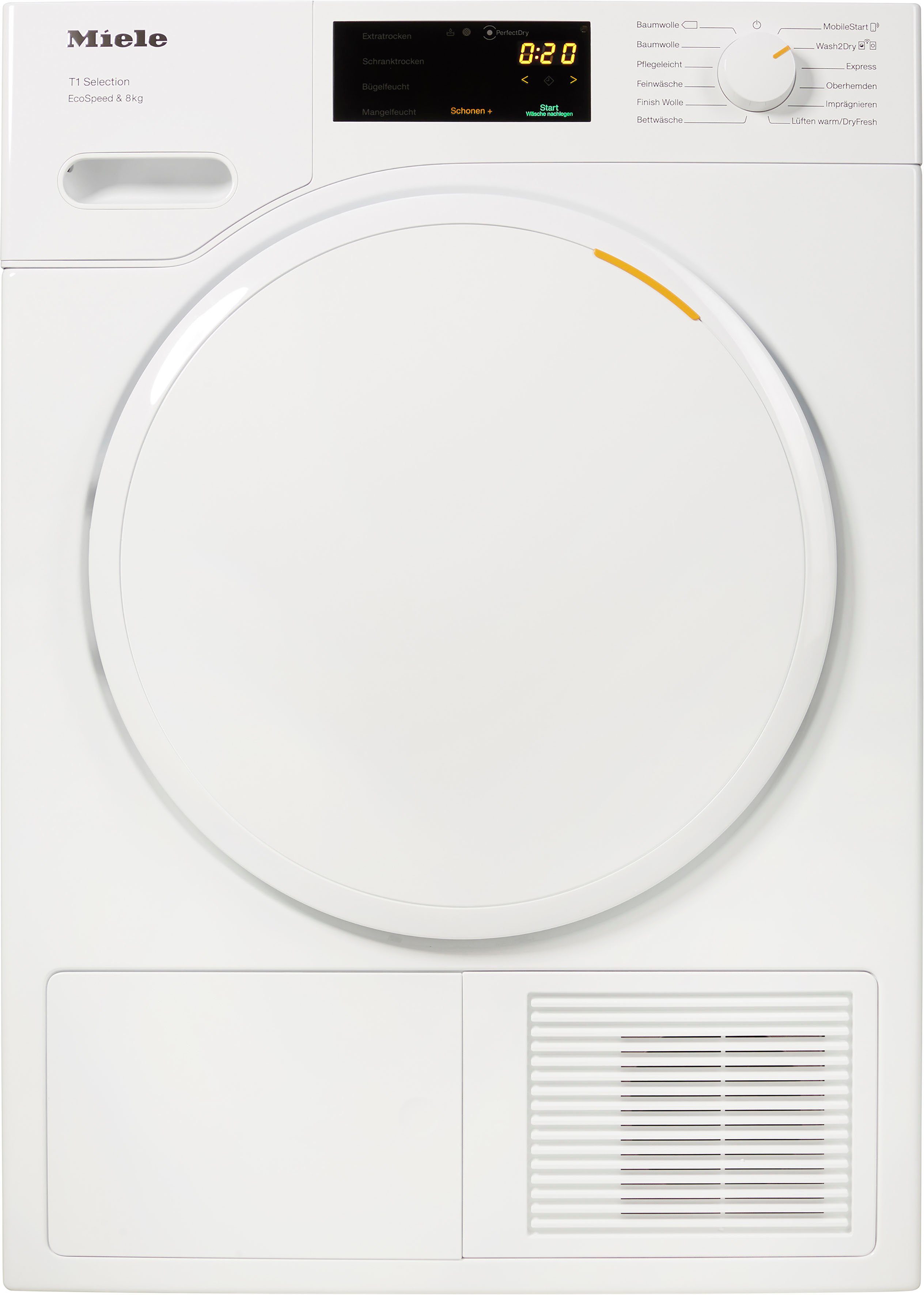 Miele Wärmepumpentrockner TSC563WP, 8 kg, EcoDry Technologie