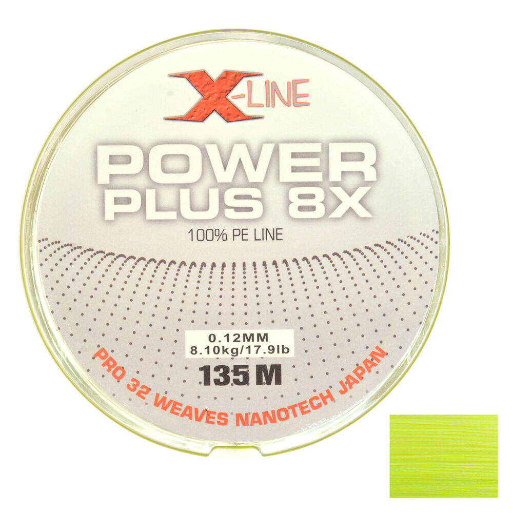 X-Line Power Plus 8x geltonas pynimo valas 135 m