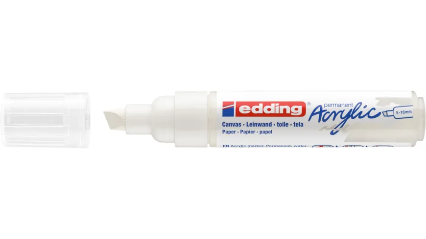edding Acrylmarker 5000 breit verkehrsweiß verkehrsweiß