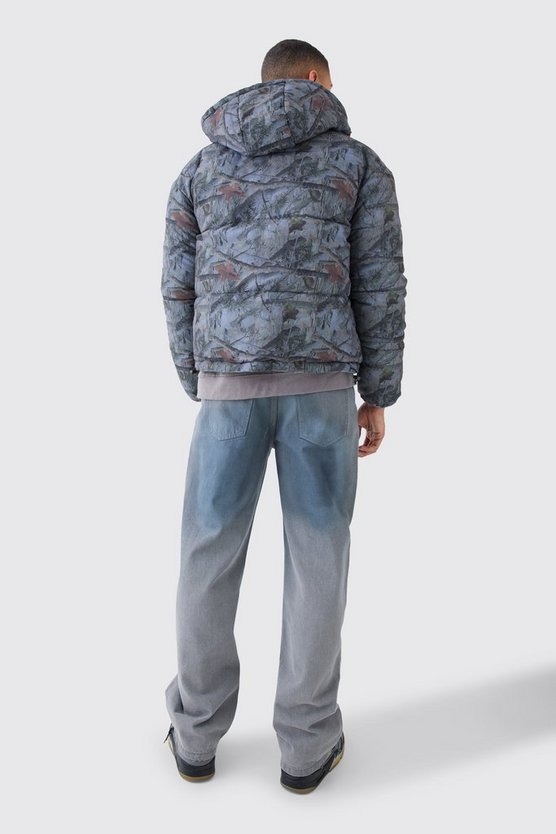 Wendbare Camouflage Steppjacke