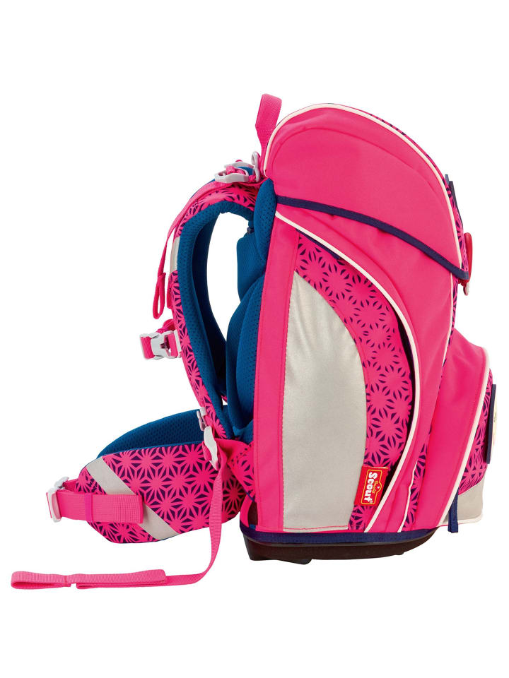 Scout Alpha Neon Safety Schulranzen-Set 4-teilig in pink glow günstig kaufen onesize
