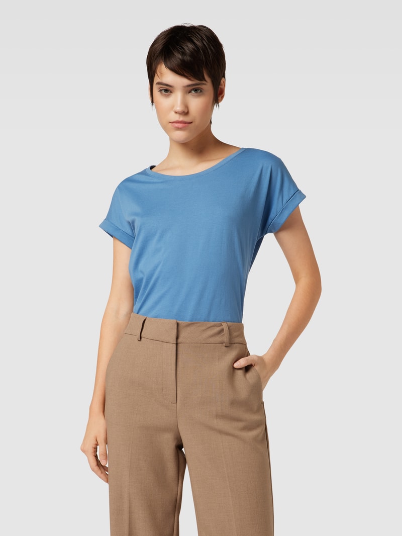 T-Shirt mit Rundhalsausschnitt Modell 'DREAMERS PURE' in ozean blau