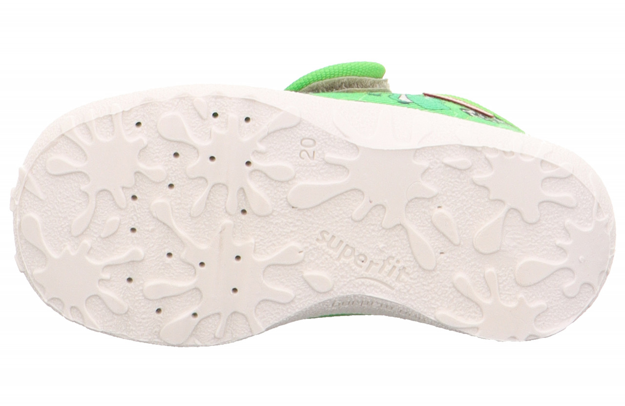 SPOTTY - Grün/MehrfarbigHausschuh mit Klettverschluss