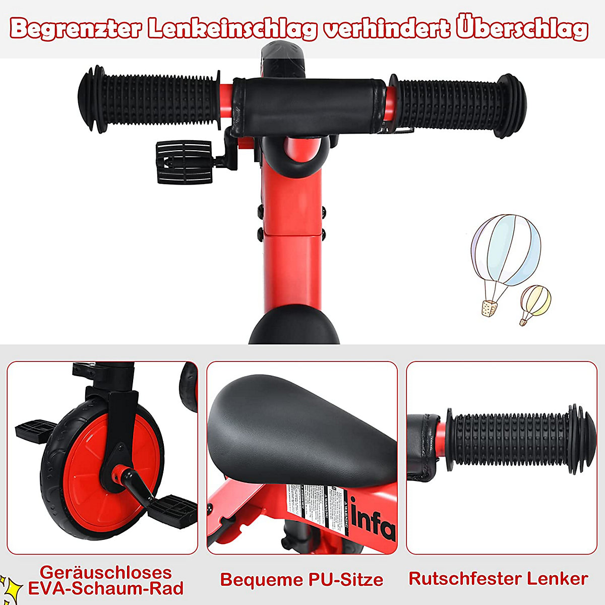 Kinder Laufrad Dreirad & Balance Bike