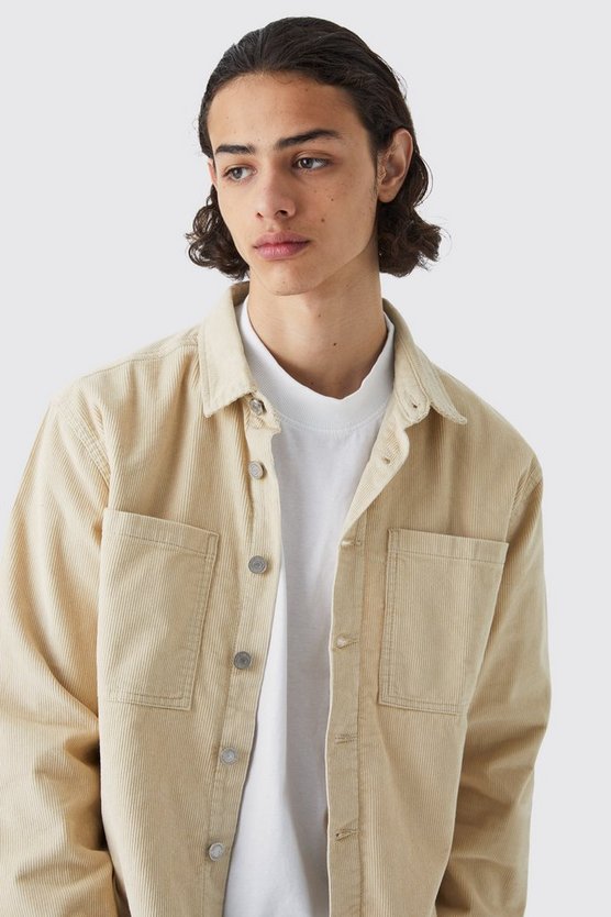 Cargo-Overshirt aus Cord