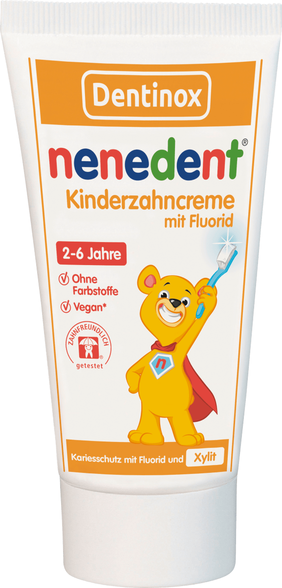 Zahnpasta Kinder mit Fluorid, 2-6 Jahre, 50 ml