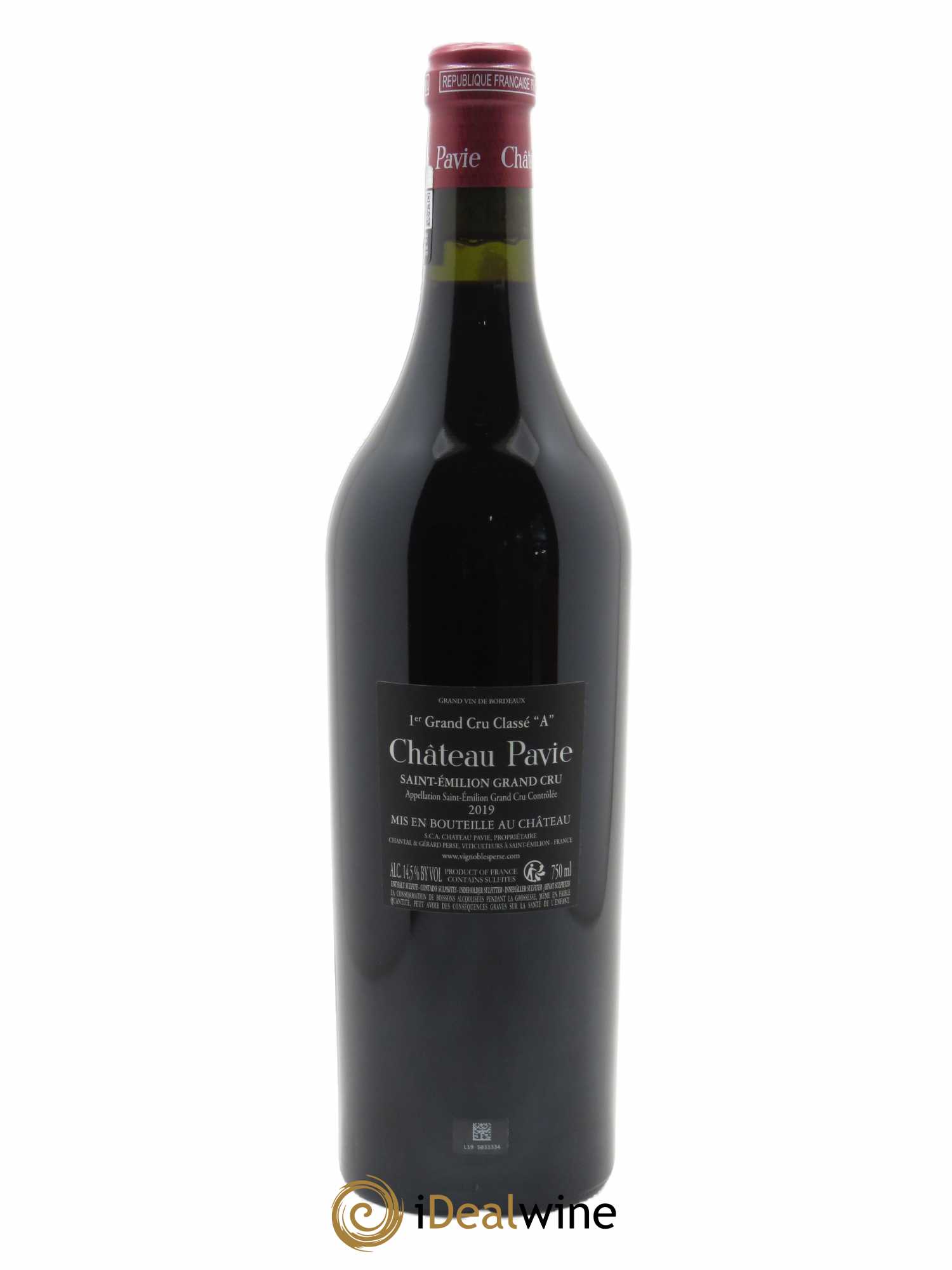 Château Pavie 1er Grand Cru Classé A  2019 - Lot de 1 Bouteille