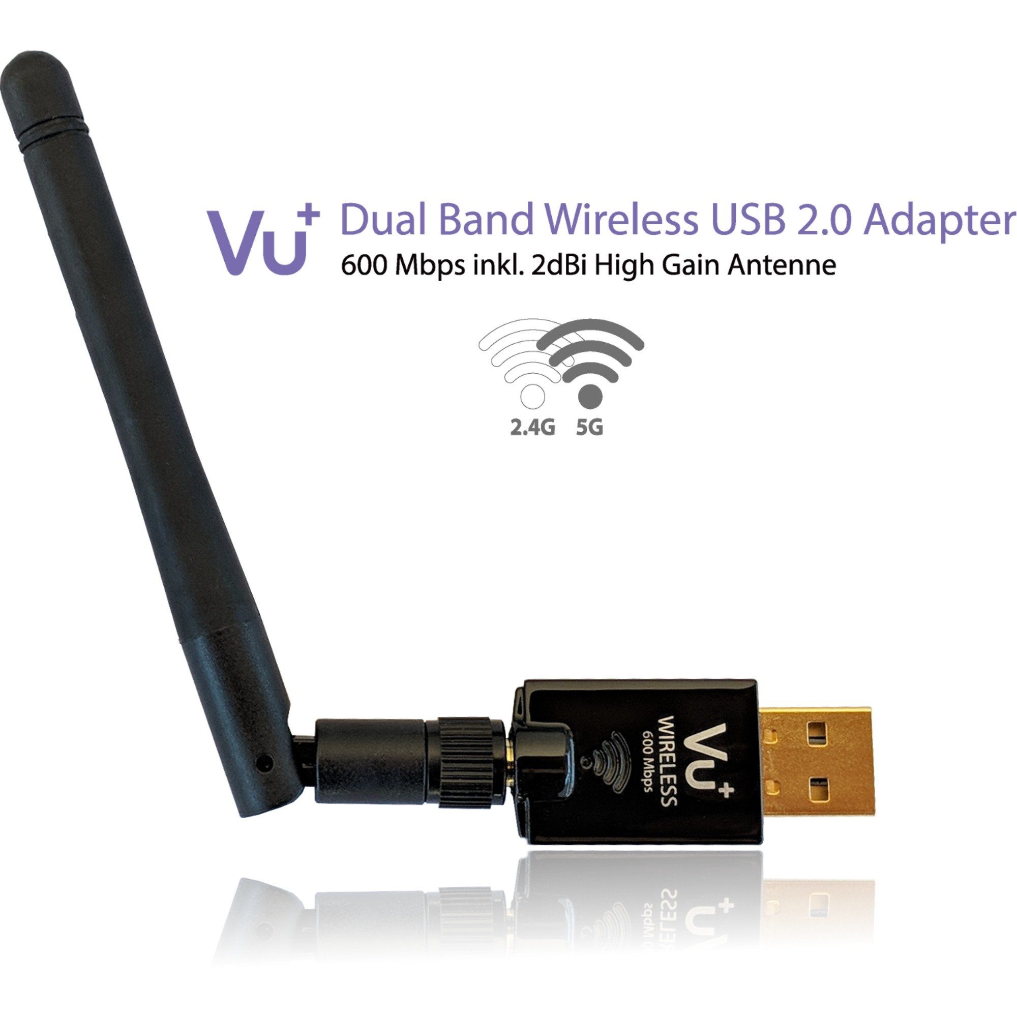 VU+ VU+ 600 Mbps Wireless USB Adapter, WLAN-Adapter Netzwerk-Adapter