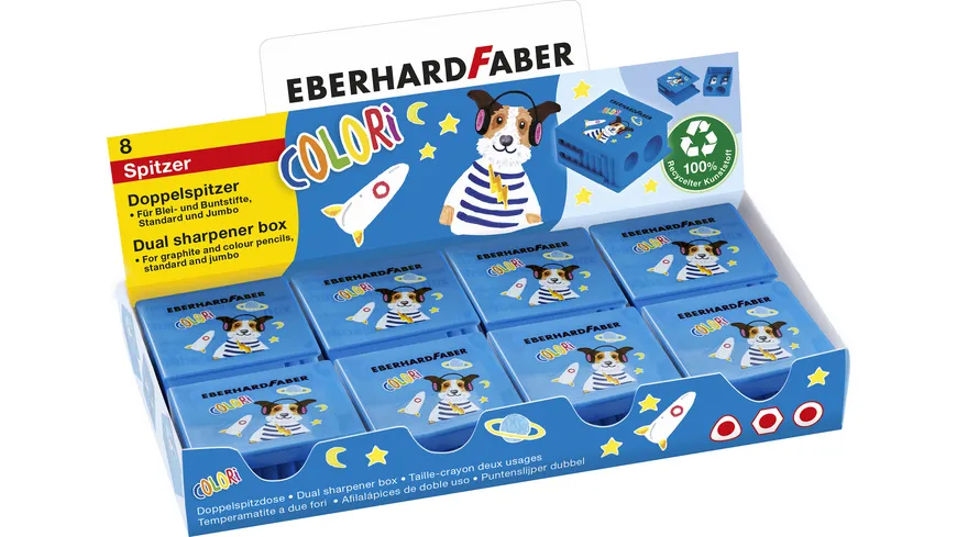 EBERHARD FABER Colori Doppelspitzdose blau blau