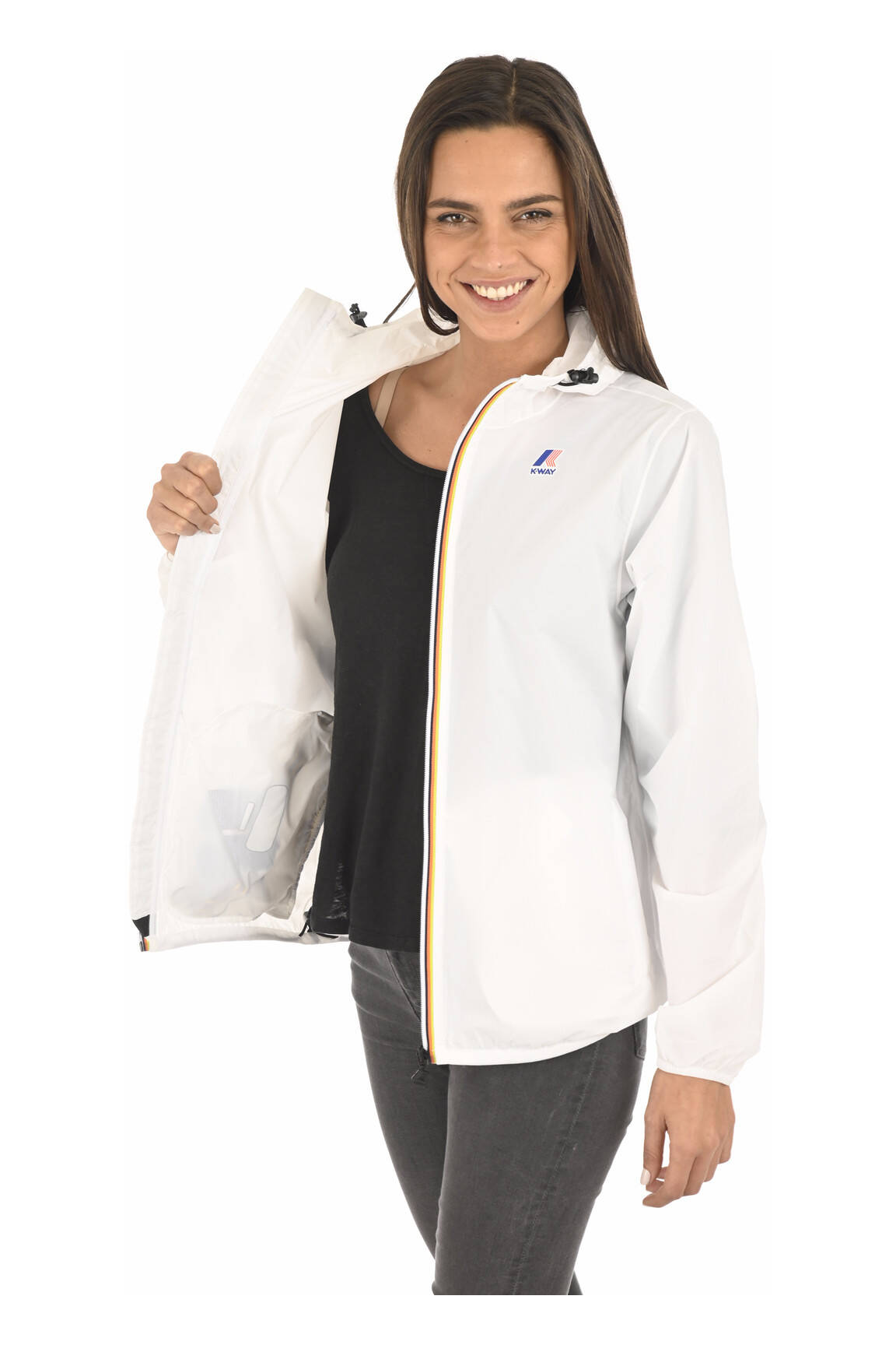 K Way Impermeables Trenchs Unisexe couleur blanc