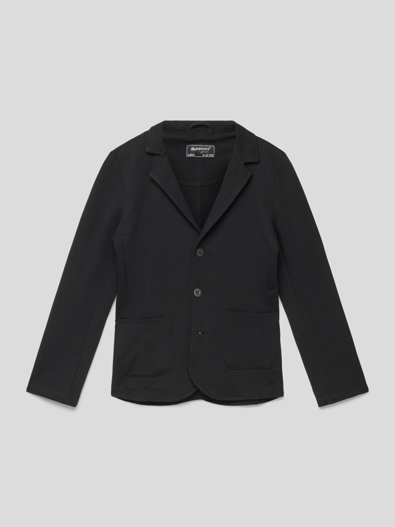 Blazer mit Reverskragen Modell 'festlich' in schwarz