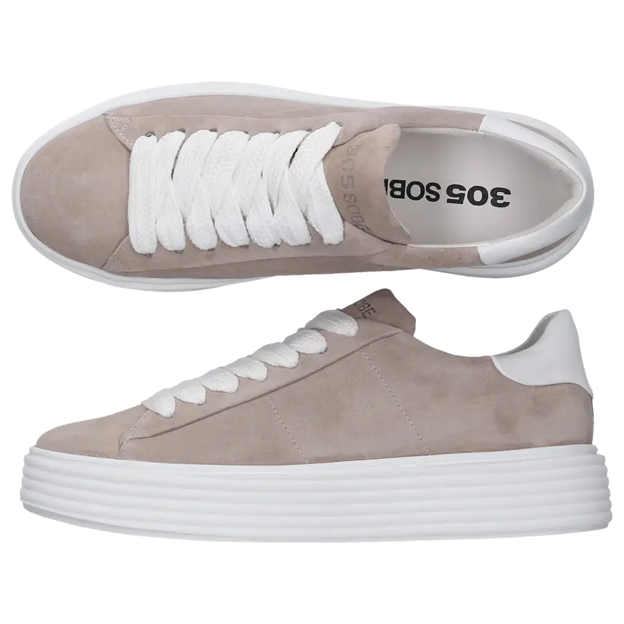 305 SOBE - Sneaker low COCKER Veloursleder - grau