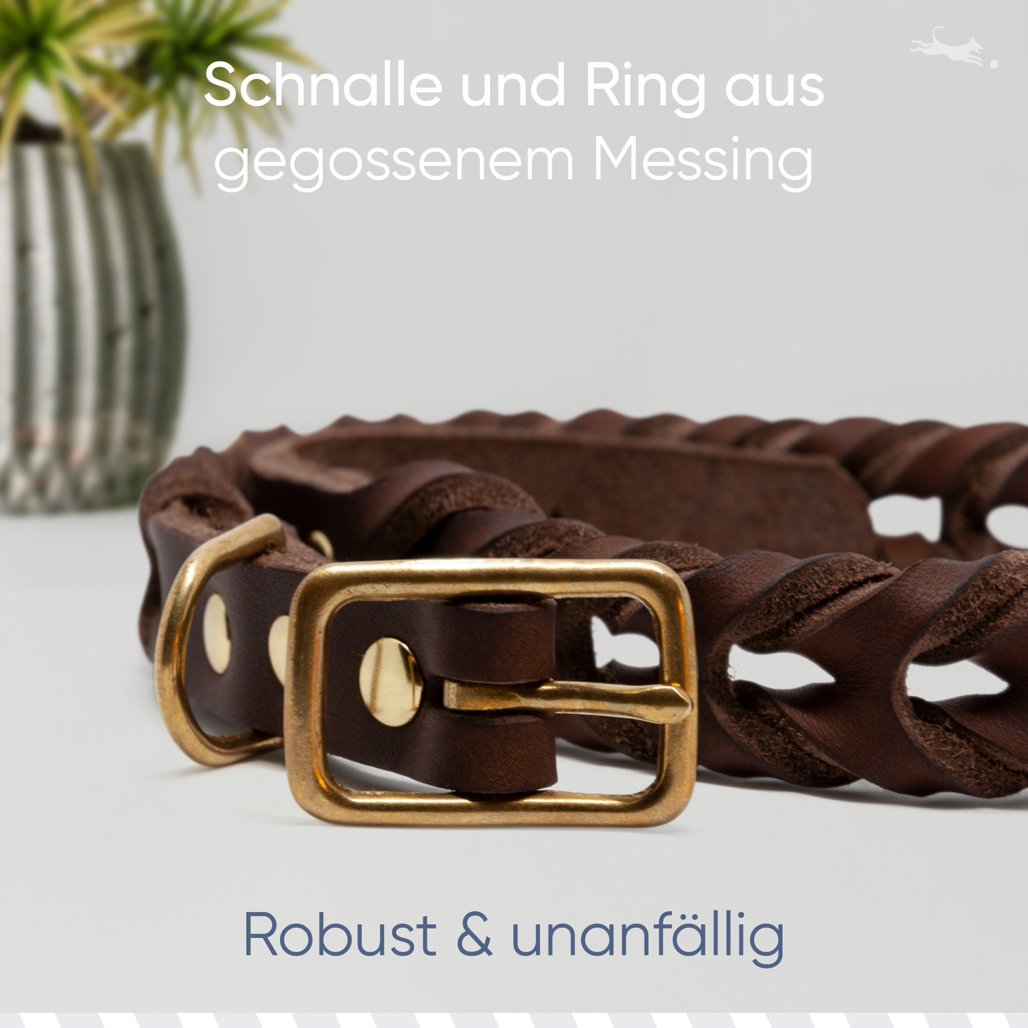 Freudentier Hundehalsbänder Freudentier geflochtenes Hundehalsband, AlsterTwist Kollektion XS