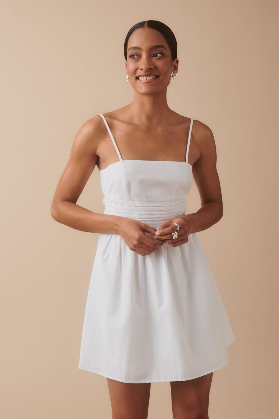 Big bow mini dress