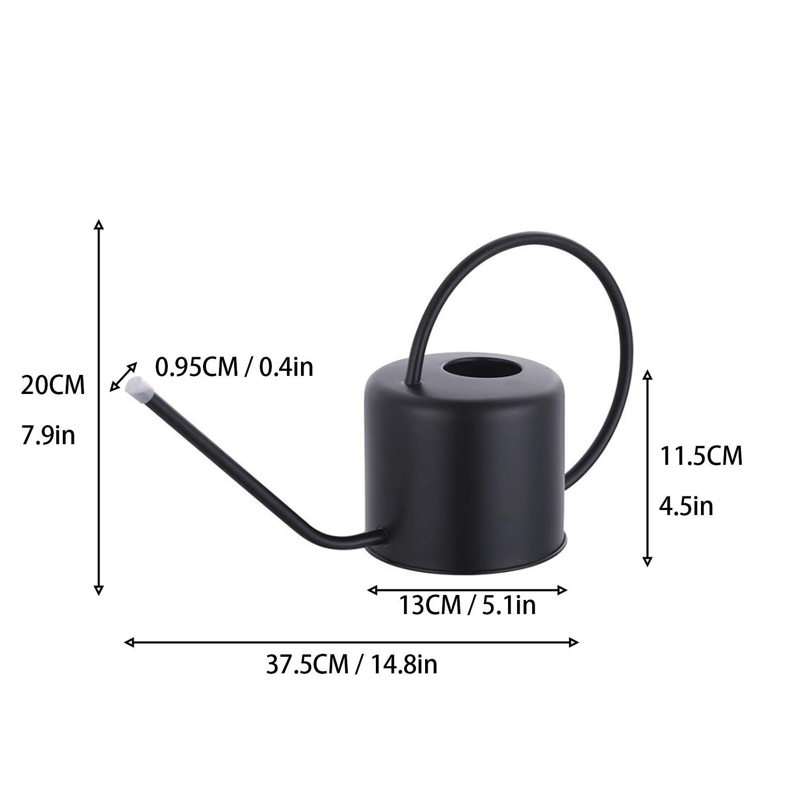 SEEZSSA Gießkanne 1.3l Gießkanne für Zimmerpflanzen Sukkulenten,Innen- und Außenbereich (1,3 Liter), Edelstahl Pflanzen-Gießkanne Klein Gartengießkanne,Blumengießkanne