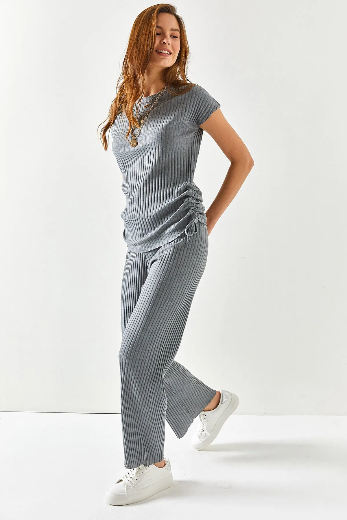 Olalook  Zweiteiler - Grau - Oversized
