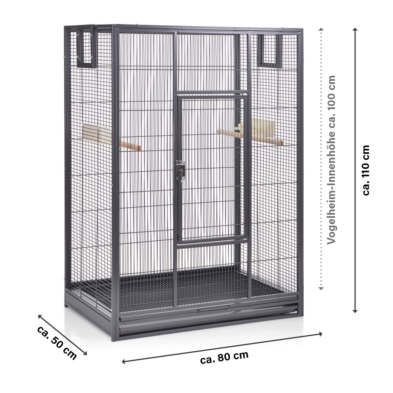 Montana Cages Käfige & Volieren Montana Cages Voliere Melbourne 80 dunkelgrau