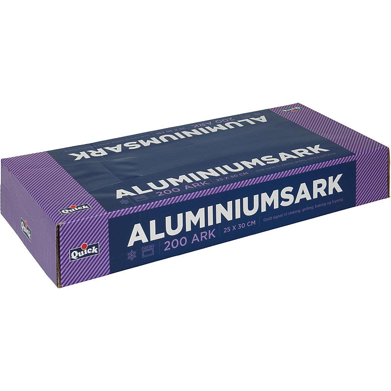 Quick Aluminiumsark 200 stk. 25x30 cm