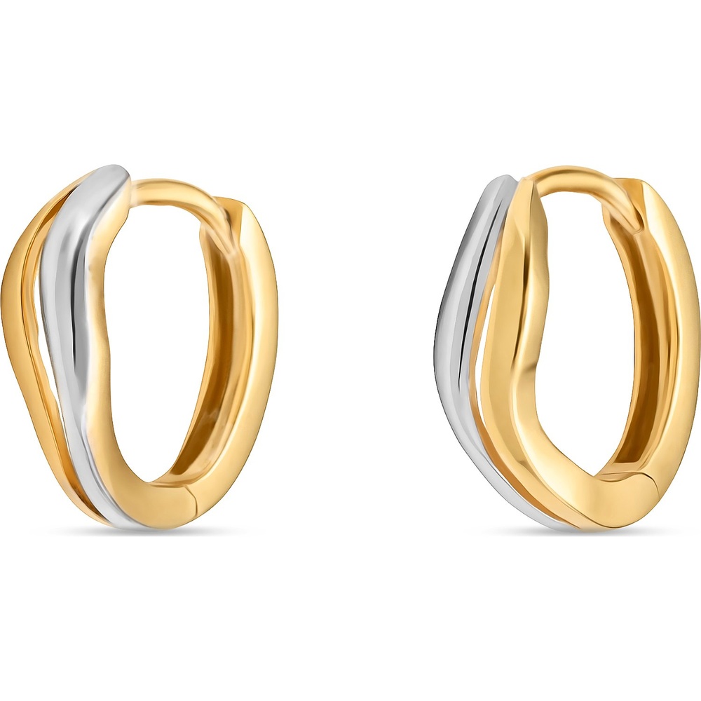Valeria Créoles 585 Or jaune Boucles d'oreilles