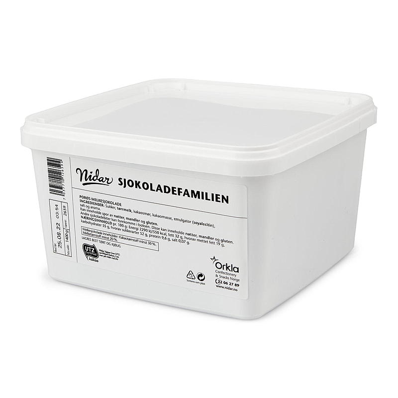 Nidar Sjokoladefamilien 1,4 kg