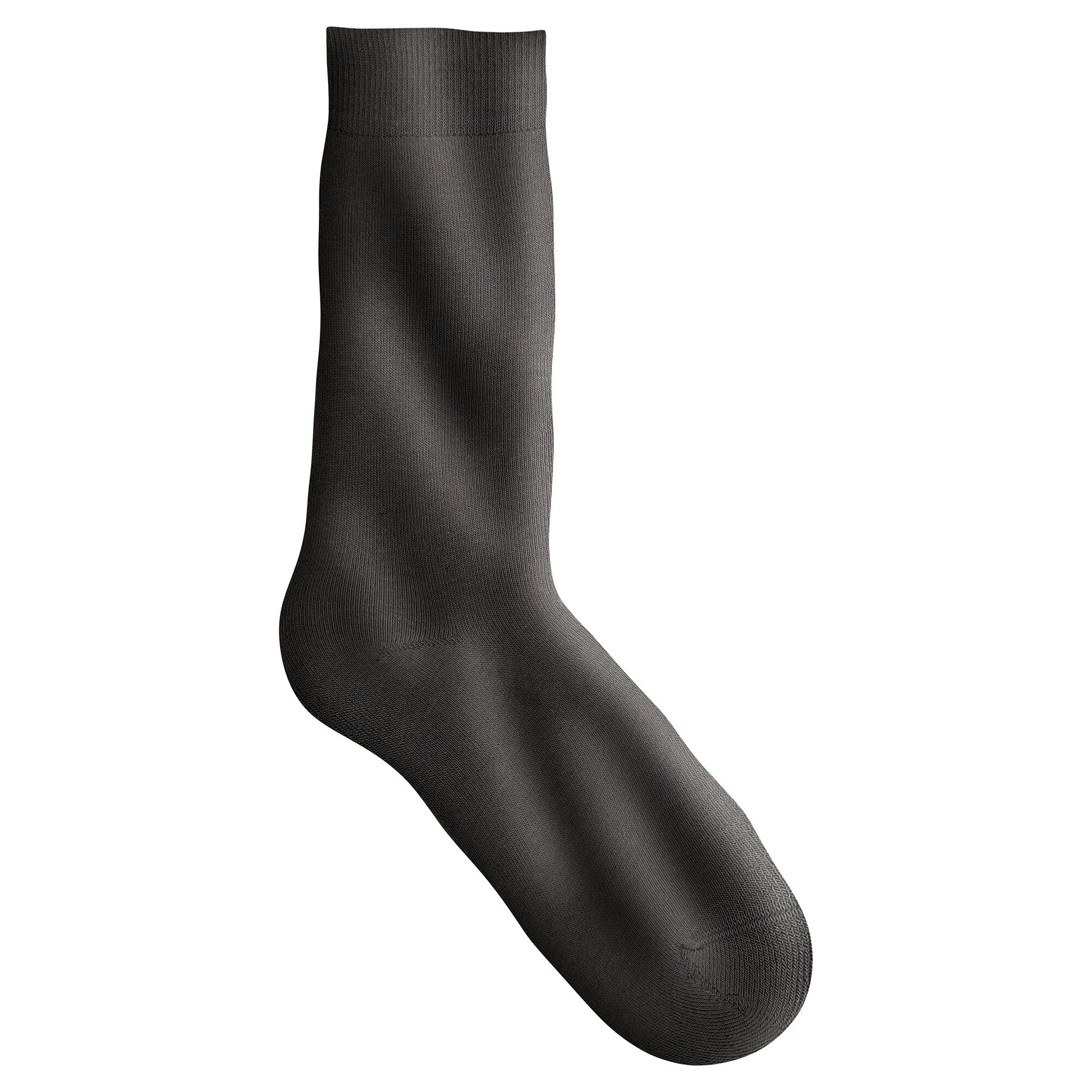 Mi-chaussettes unies bouclette coton thermique
