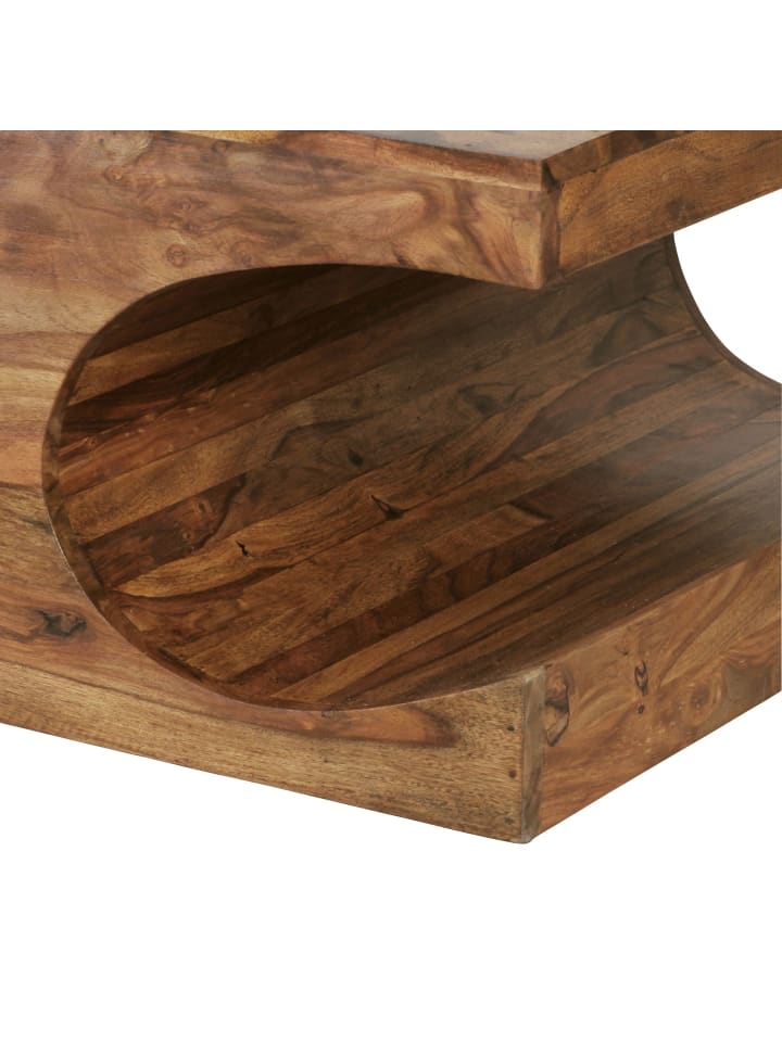 KADIMA DESIGN Couchtisch BOHA Massiv-Holz 118 cm breit Wohnzimmer-Tisch in Massivholz günstig kaufen onesize