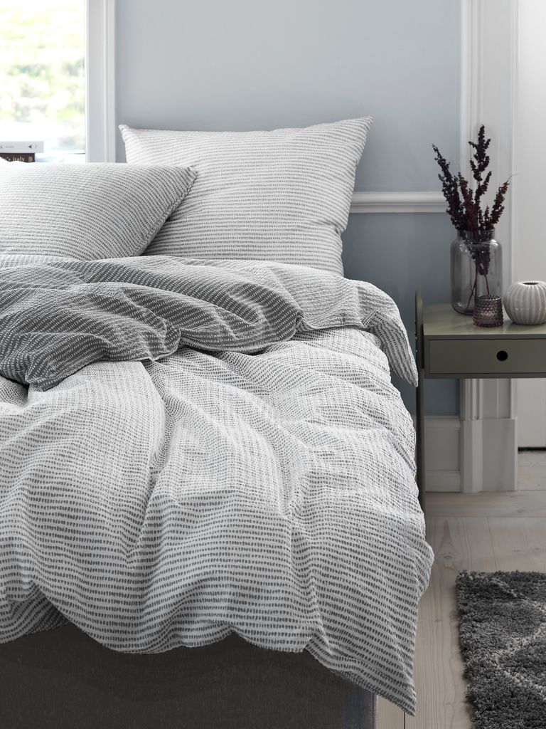 Komplet pościeli LOLA plus Crepe LOLA 140x200 szaro/biały