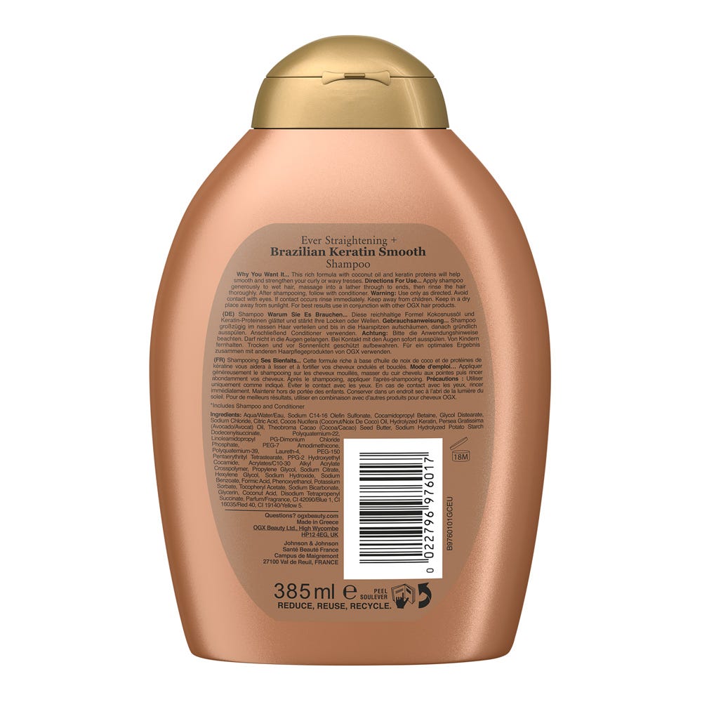 OGX Brazilian Keratin Therapy Shampoo 385 ml