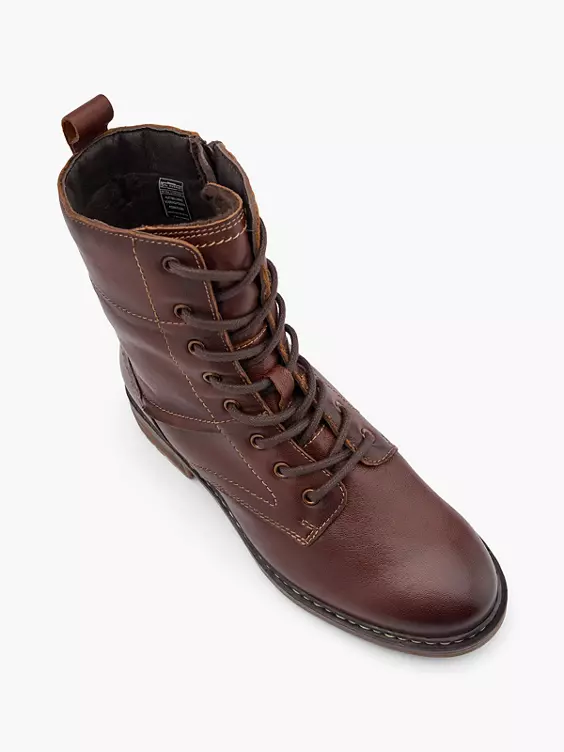 5th Avenue Leder Schnürstiefelette