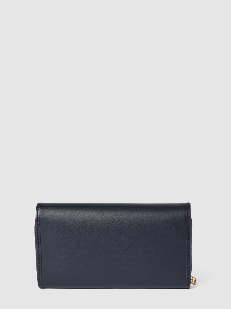 Portemonnaie mit Label-Detail Modell 'CITY SUMMER' in marineblau
