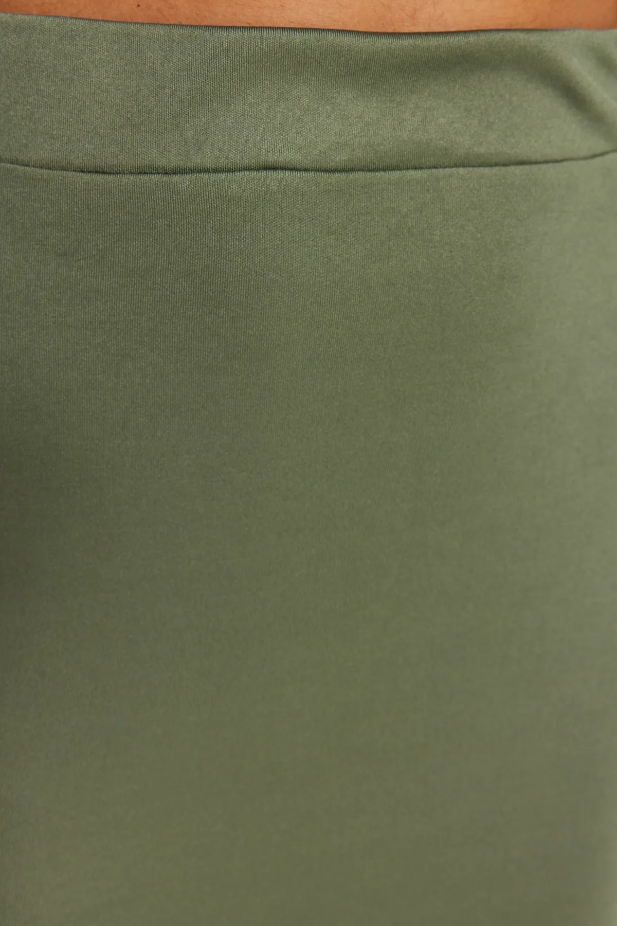Trendyol Collection  Khakifarbener Maxi-Stretch-Strickrock mit hoher Taille TWOSS23ET00372