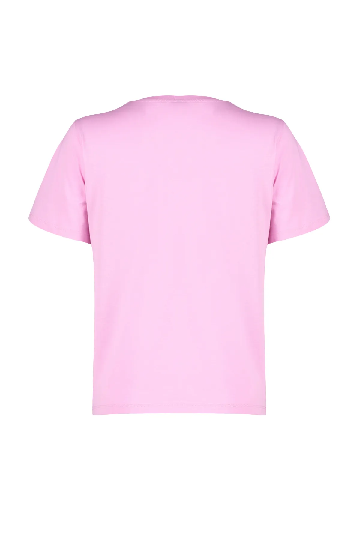 Trendyol Collection  Rosafarbenes Basic-Strick-T-Shirt mit Rundhalsausschnitt aus 100 % Baumwolle TWOSS23TS00000