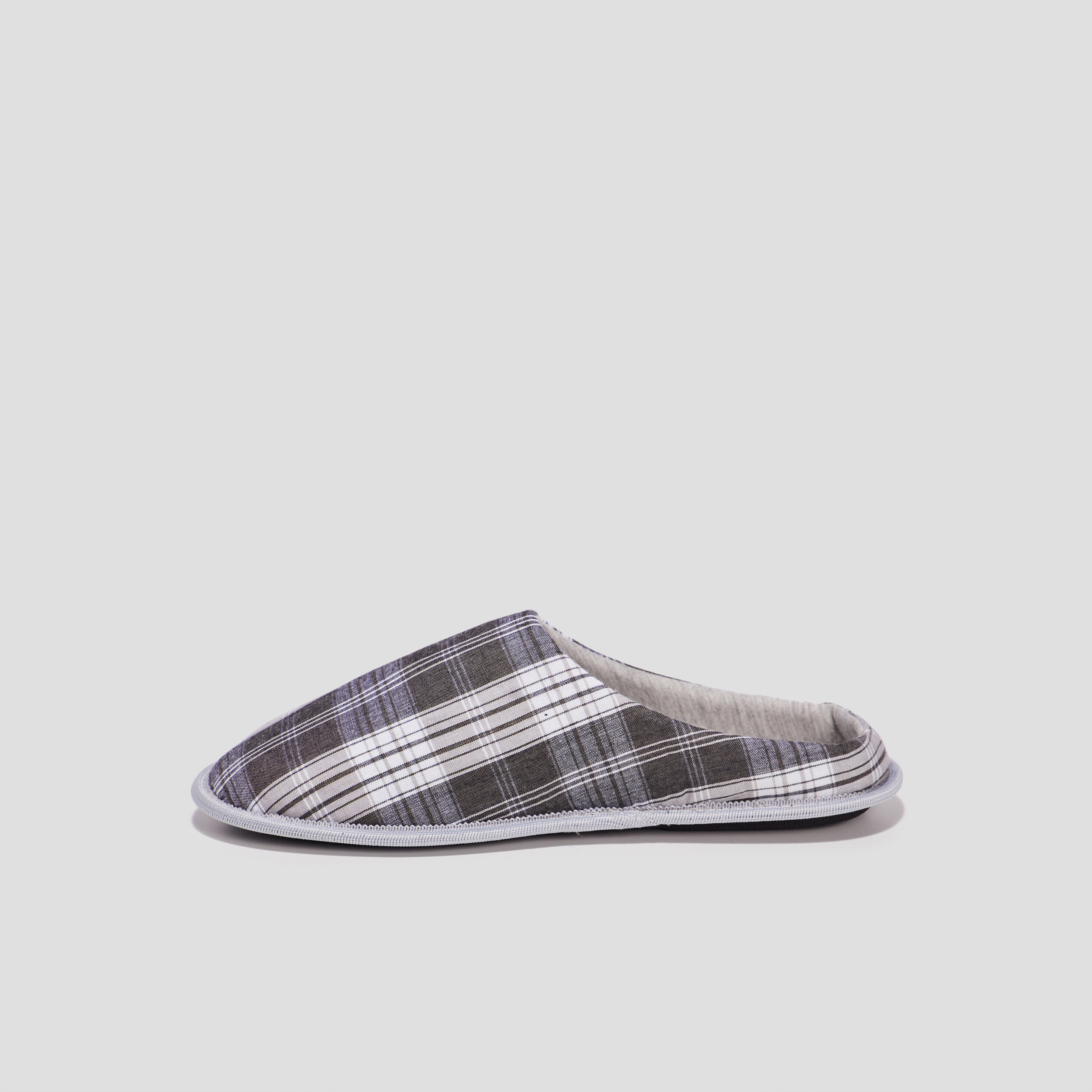 Chaussons mules gris homme | La Halle