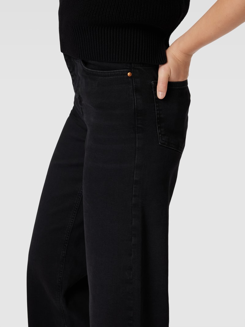Bootcut Jeans im 5-Pocket-Design Modell 'MADISON BLUSH' in schwarz