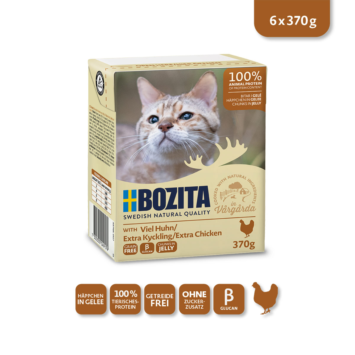 Bozita Tetra Häppchen in Gelee mit viel Huhn kaufen bei ZooRoyal