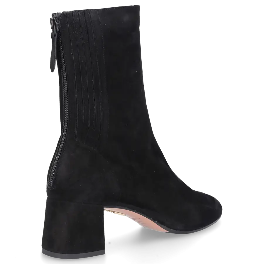 Aquazzura - Klassische Stiefeletten SAINT HONORE 50 Veloursleder - schwarz