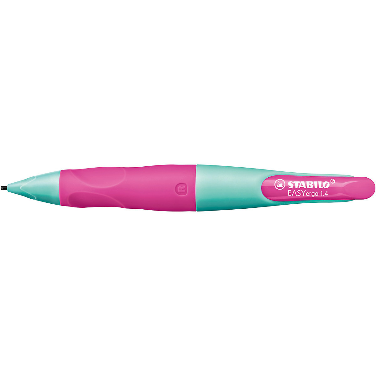 Druckbleistift EASYergo 1.4 mm HB Rechtshänder, türkis/neonpink