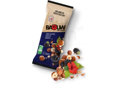 Baouw Mélange de fruits secs bio - Mûre sauvage - Noisette - Hibiscus