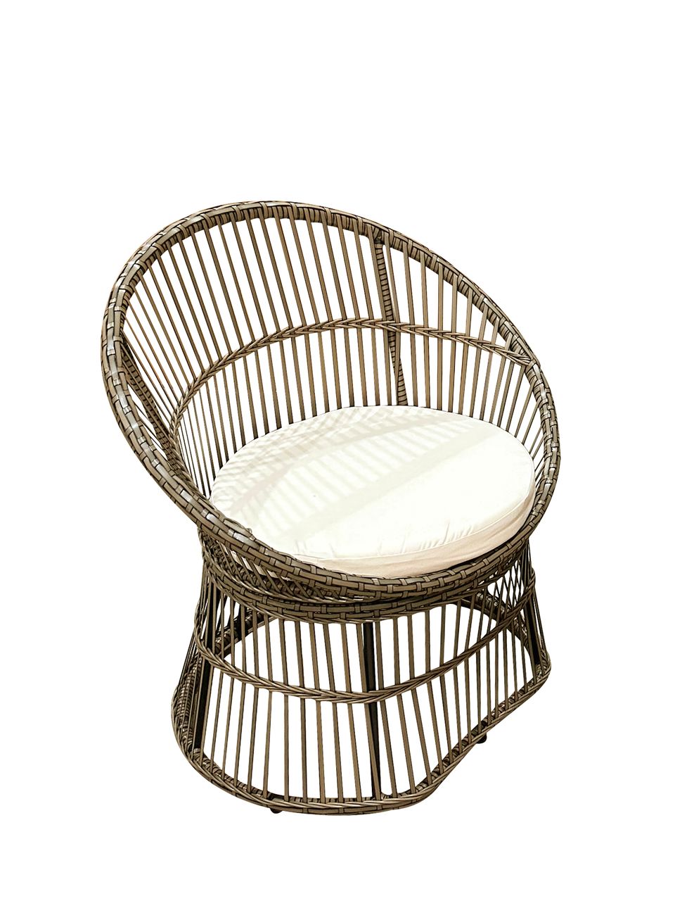 Happy Home Happy Home 3 tlg. Garten Set mit Sitzkissen HGS49-BEI in Rattan Beige