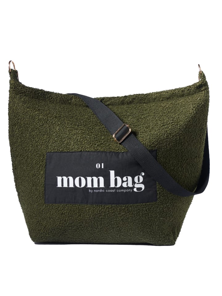 nordic coast company  Mom Bag Wickeltasche Teddy Oliv günstig kaufen onesize