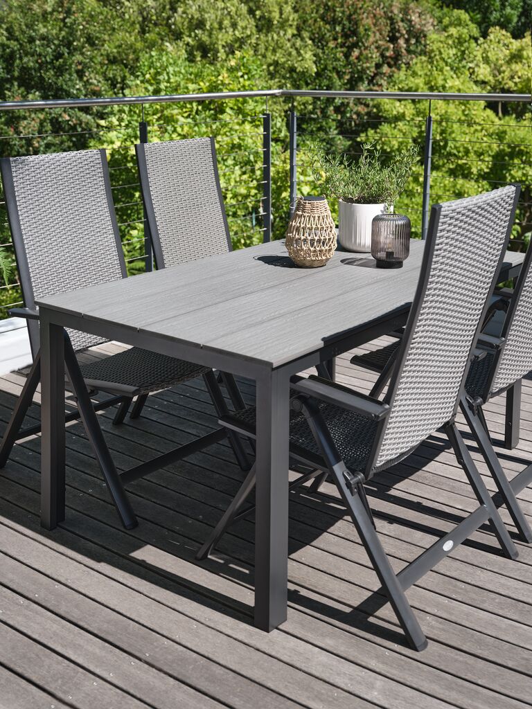 MARIELYST Table de jardin MARIELYST L90xP150 Gris