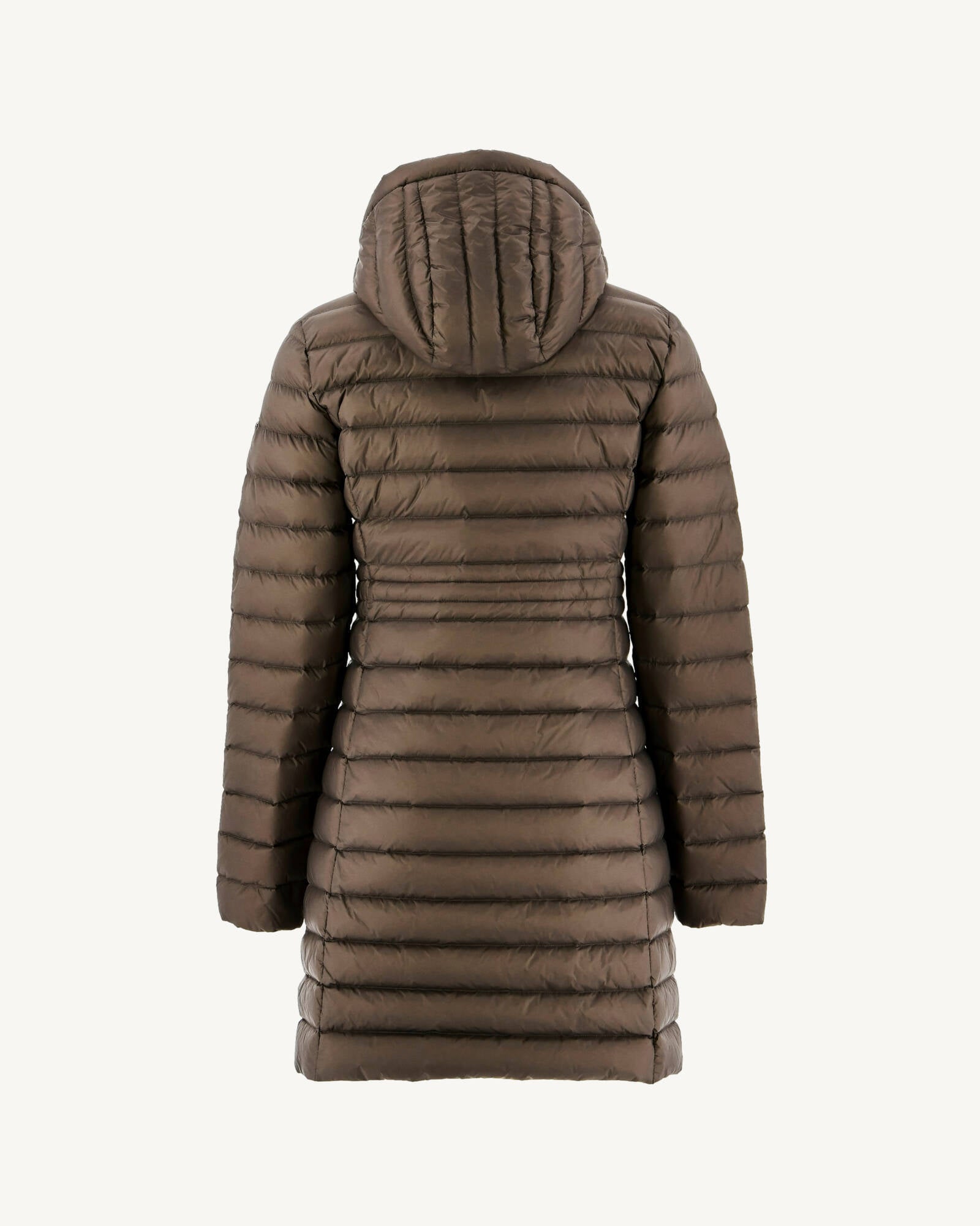 Doudoune longue à capuche Taupe Vero 2.0