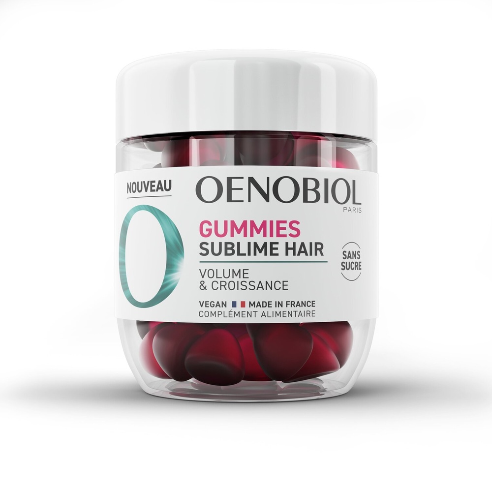 oenobiol Gummies Sublime Hair Volume & Croissance Complément alimentaire Cheveux
