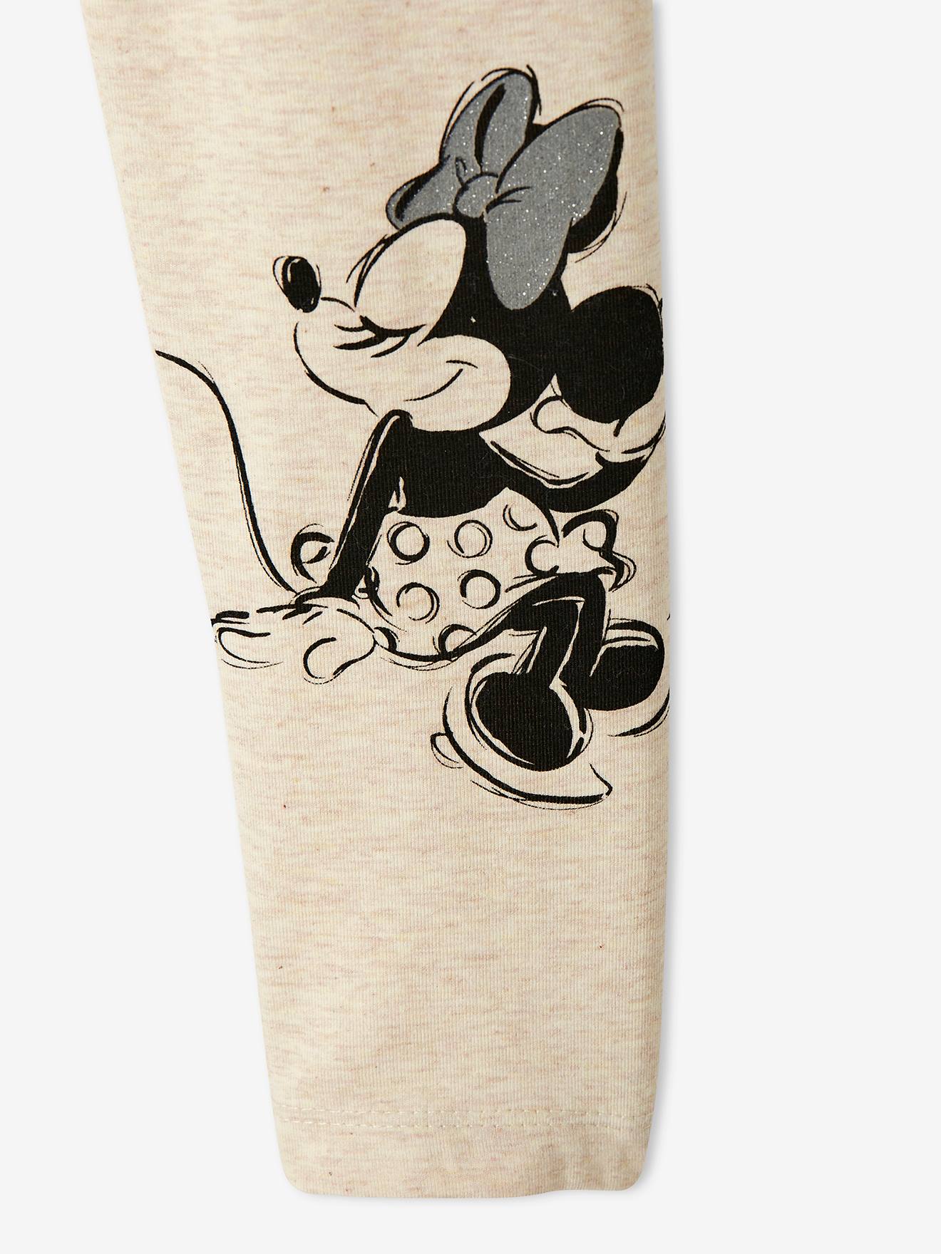 Legging fille DS® Minnie beige chiné