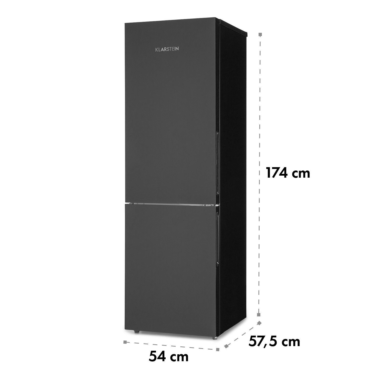 Klarstein Kühl-/Gefrierkombination HEA14-Miro XL 10033130, 174 cm hoch, 54 cm breit