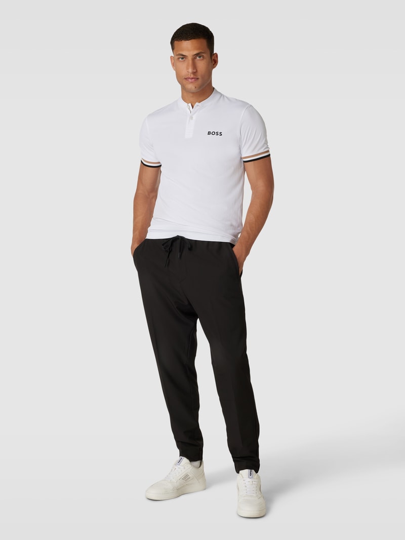Stoffhose mit elastischem Bund Modell 'Flex' in schwarz