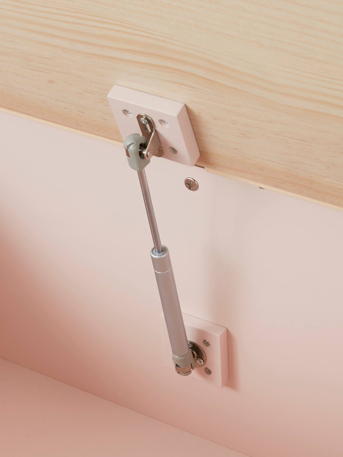 Vertbaudet Kinderzimmer Spielzeugtruhe HASE - rosa/natur