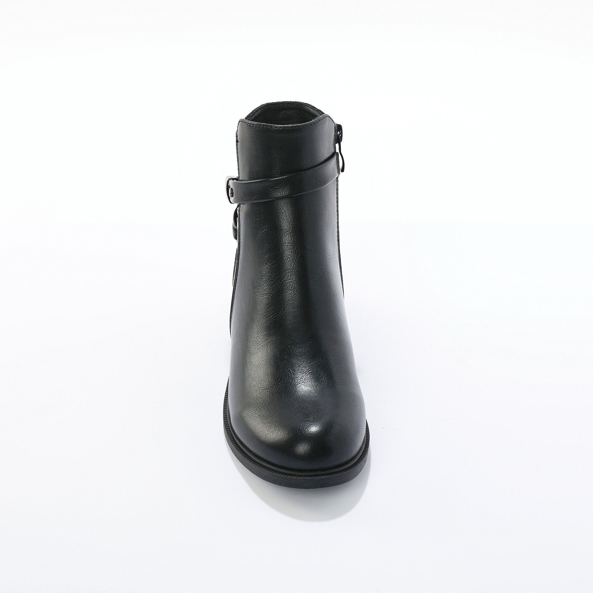 Boots zippées avec bride fantaisie