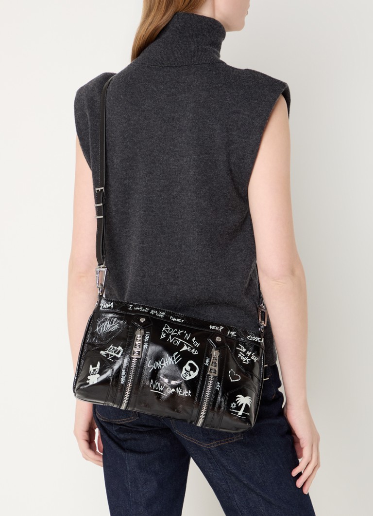 Zadig&Voltaire Sunny Moody leather crossbody bag with print